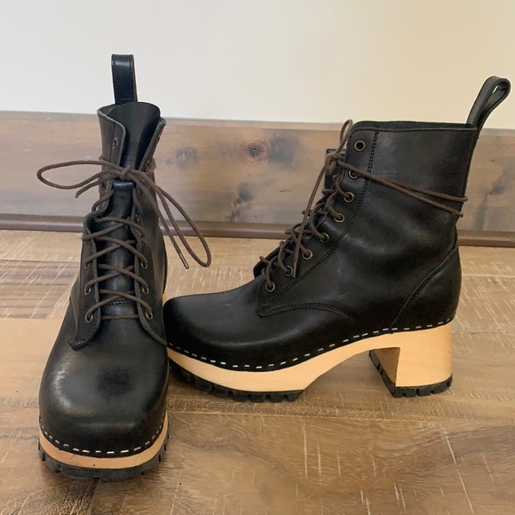 Swedish Hasbeens Shoes - Swedish Hasbeens lace-up boots